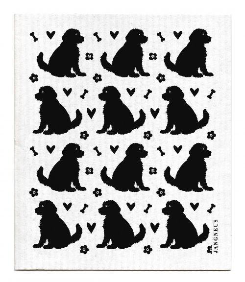 Doodle Dog Dishcloth- Multiple Colours