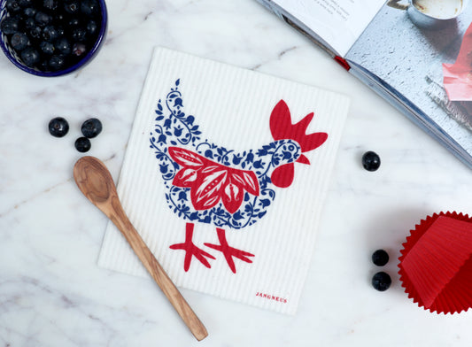 Hen Dishcloth - Multiple Colours