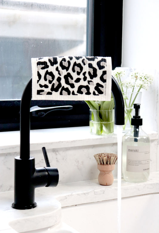 Leopard Print Dishcloth - Multiple Colours