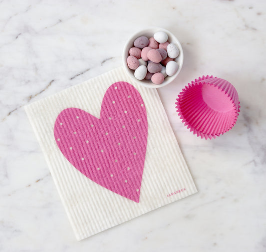 Heart Dishcloth - Multiple Colours