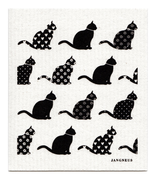 Cats Dishcloth - Multiple Colours