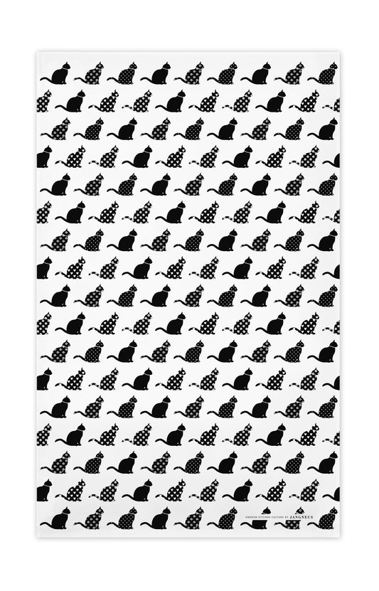 Black Cats - Tea Towel