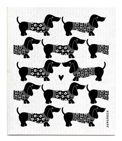 Dachshund Dishcloth- Multiple Colours