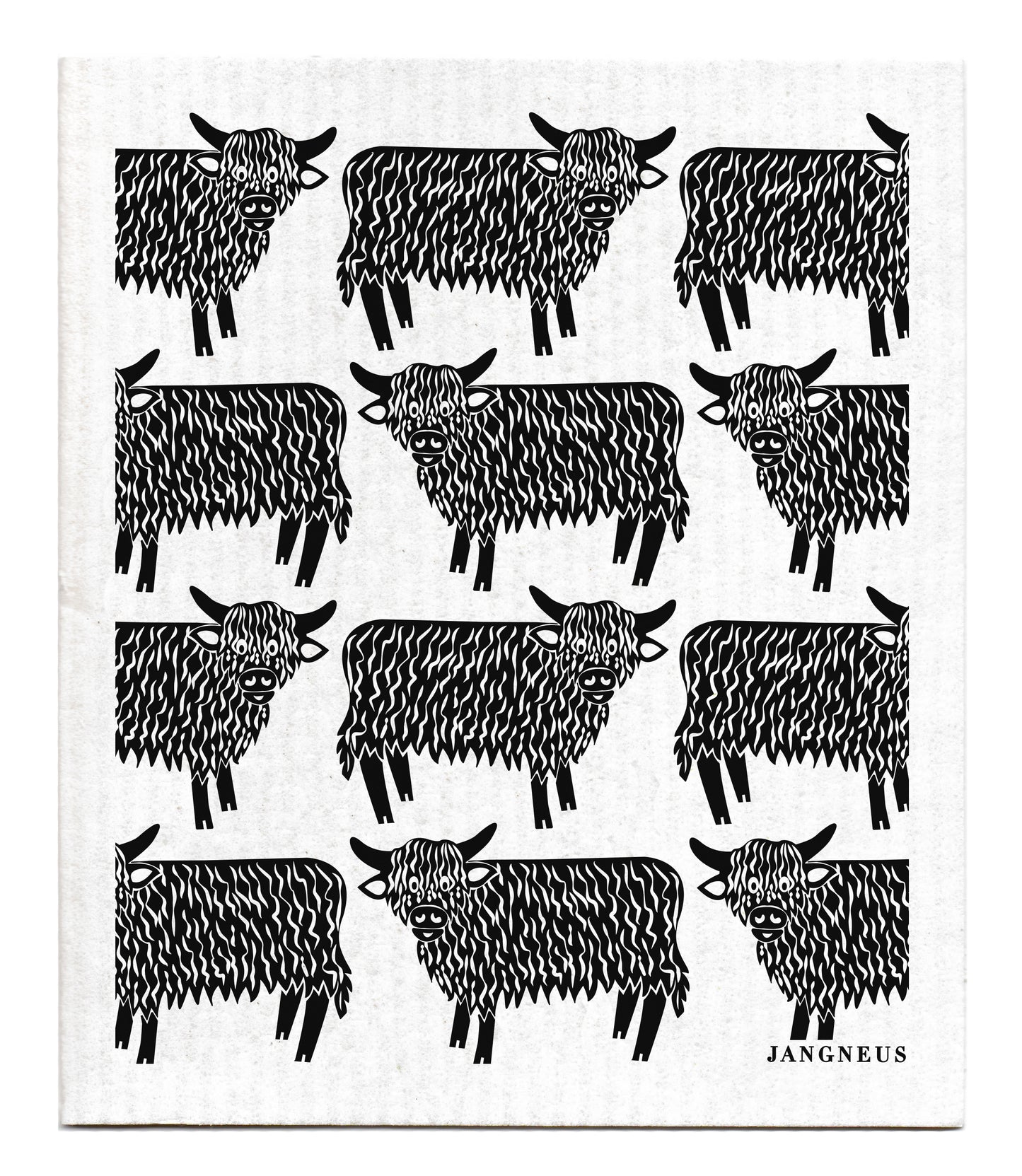 Highland Cow Dishcloth - Multiple Colours