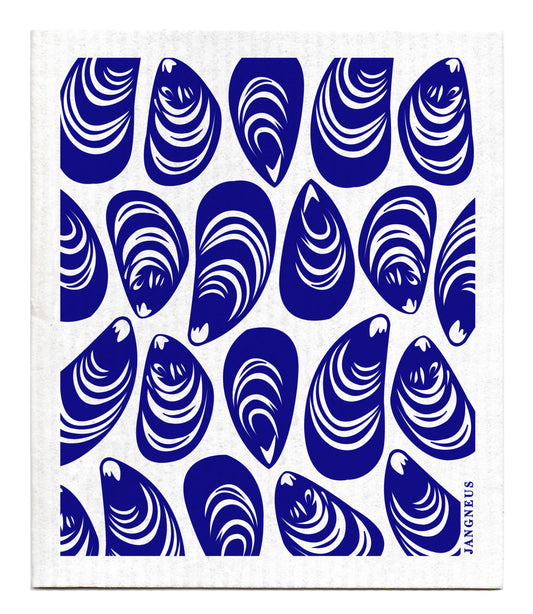 Mussels - Blue Dishcloth