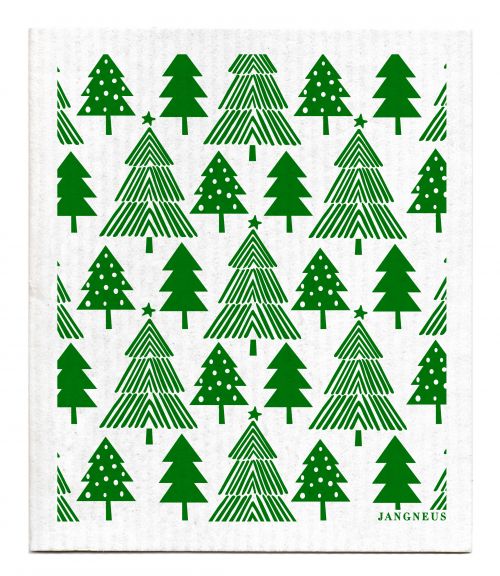 Christmas - Green Forest Dishcloth