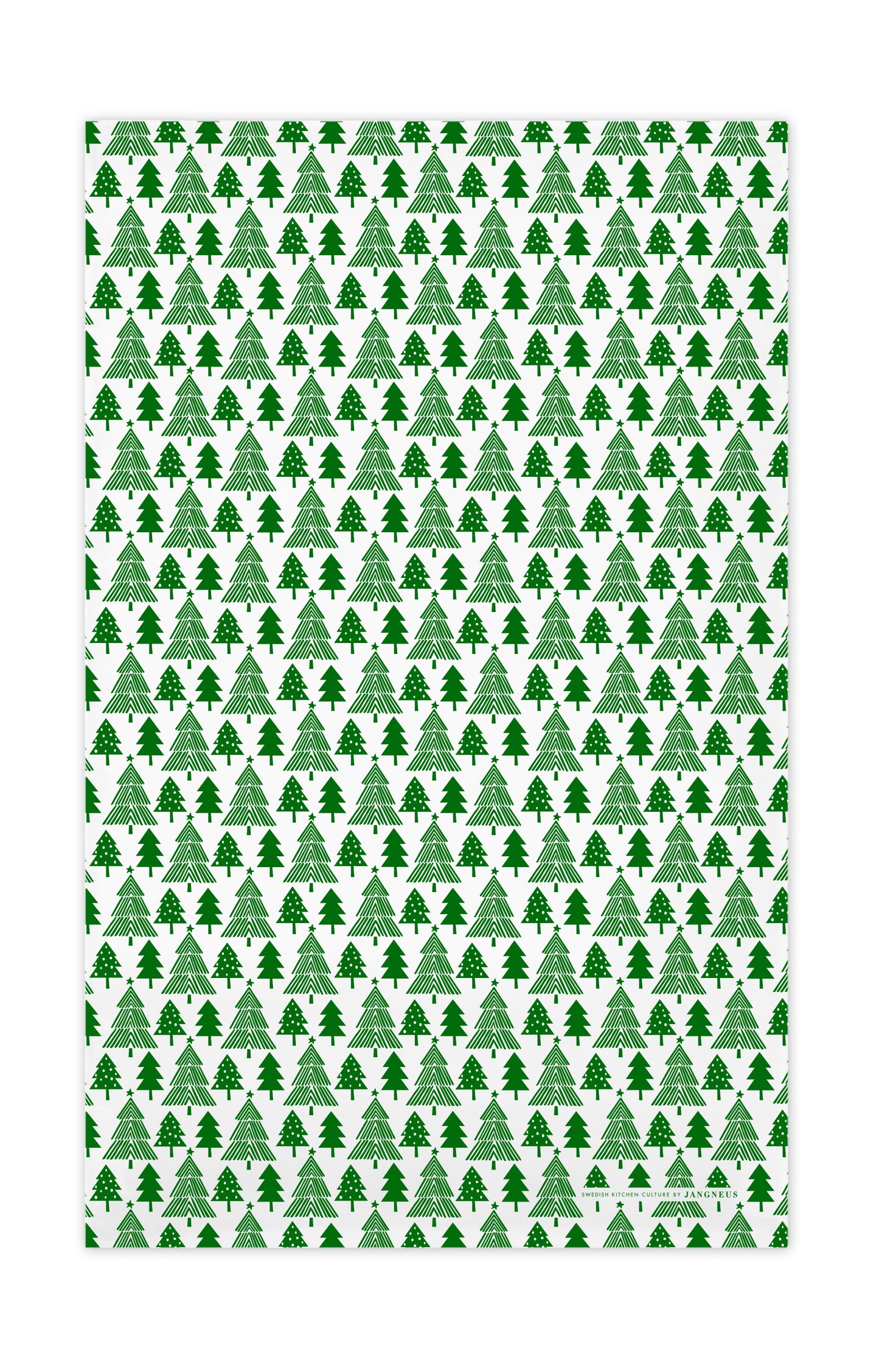 Green - Christmas Forest Tea Towel