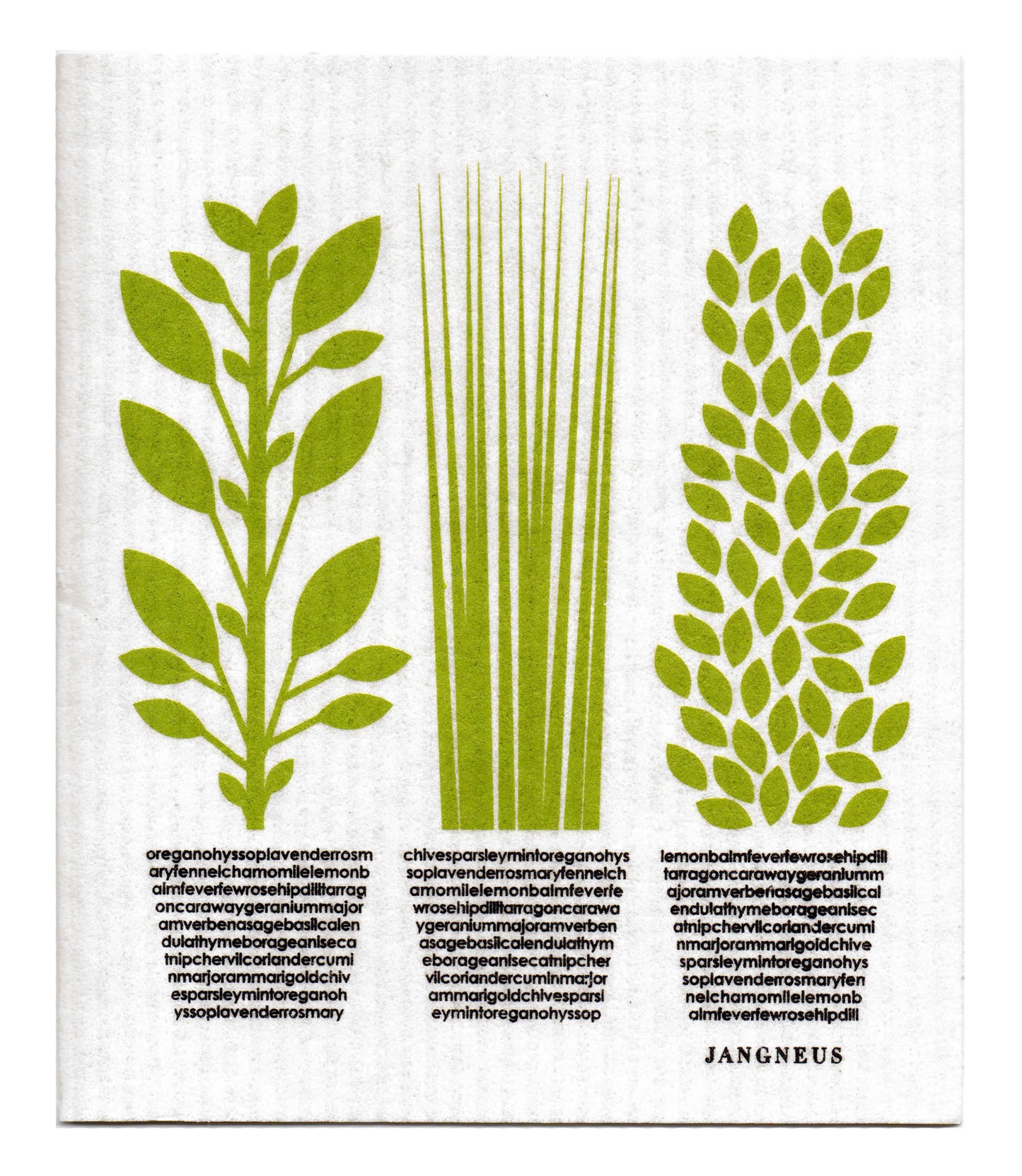 Green - Herbs Dishcloth