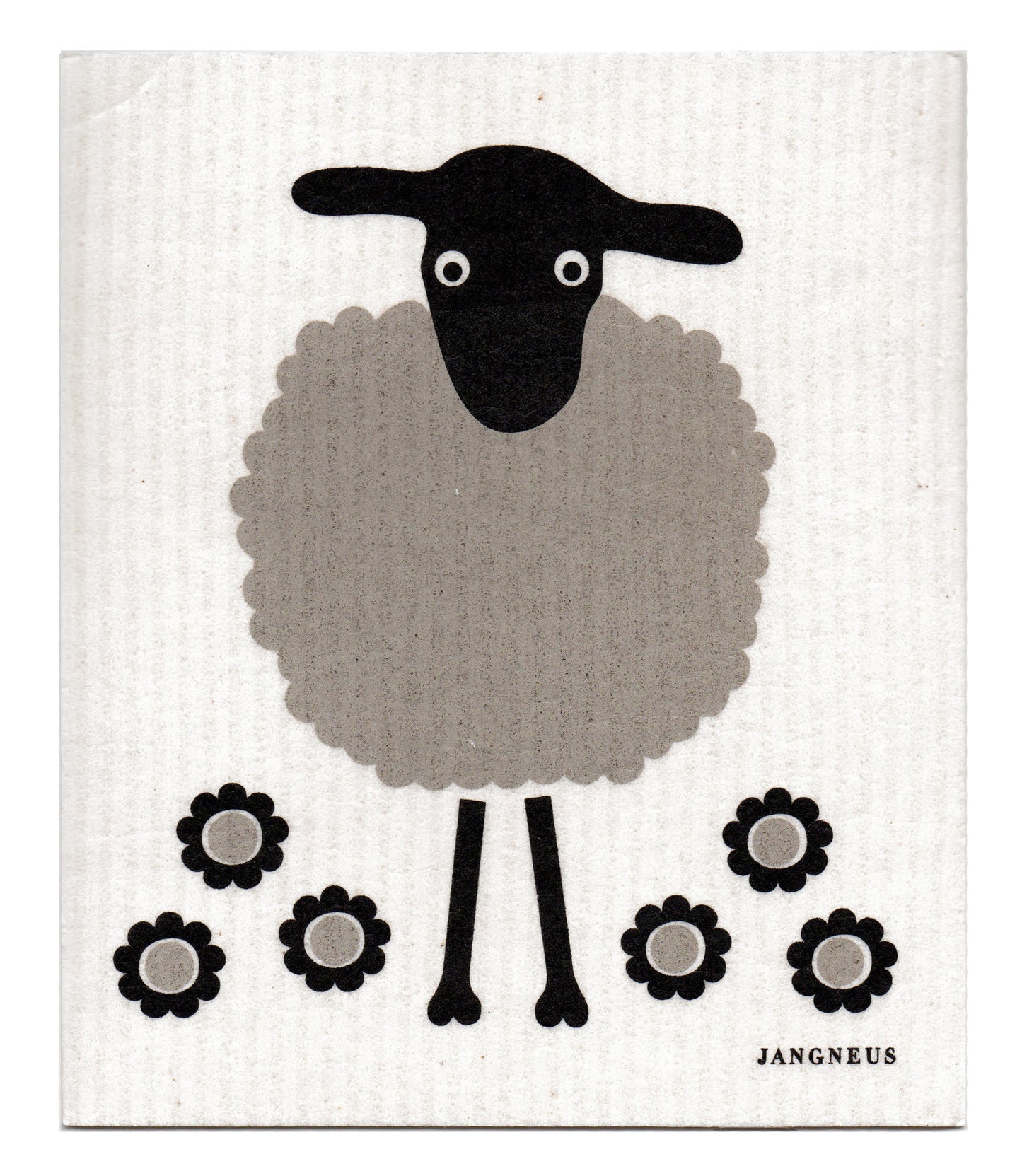 Grey & Black - Sheep Dishcloth