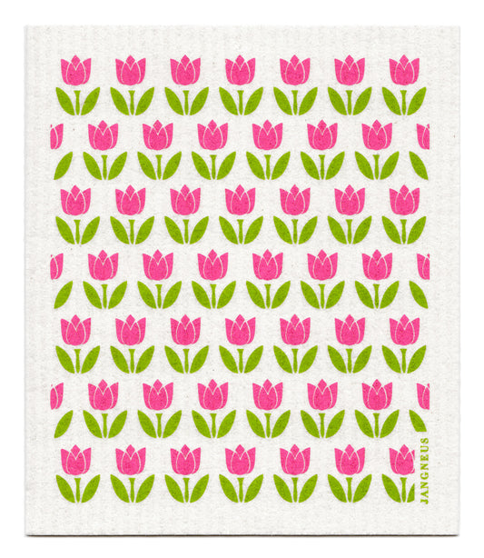 Small Tulips Dishcloth - Multiple Colours
