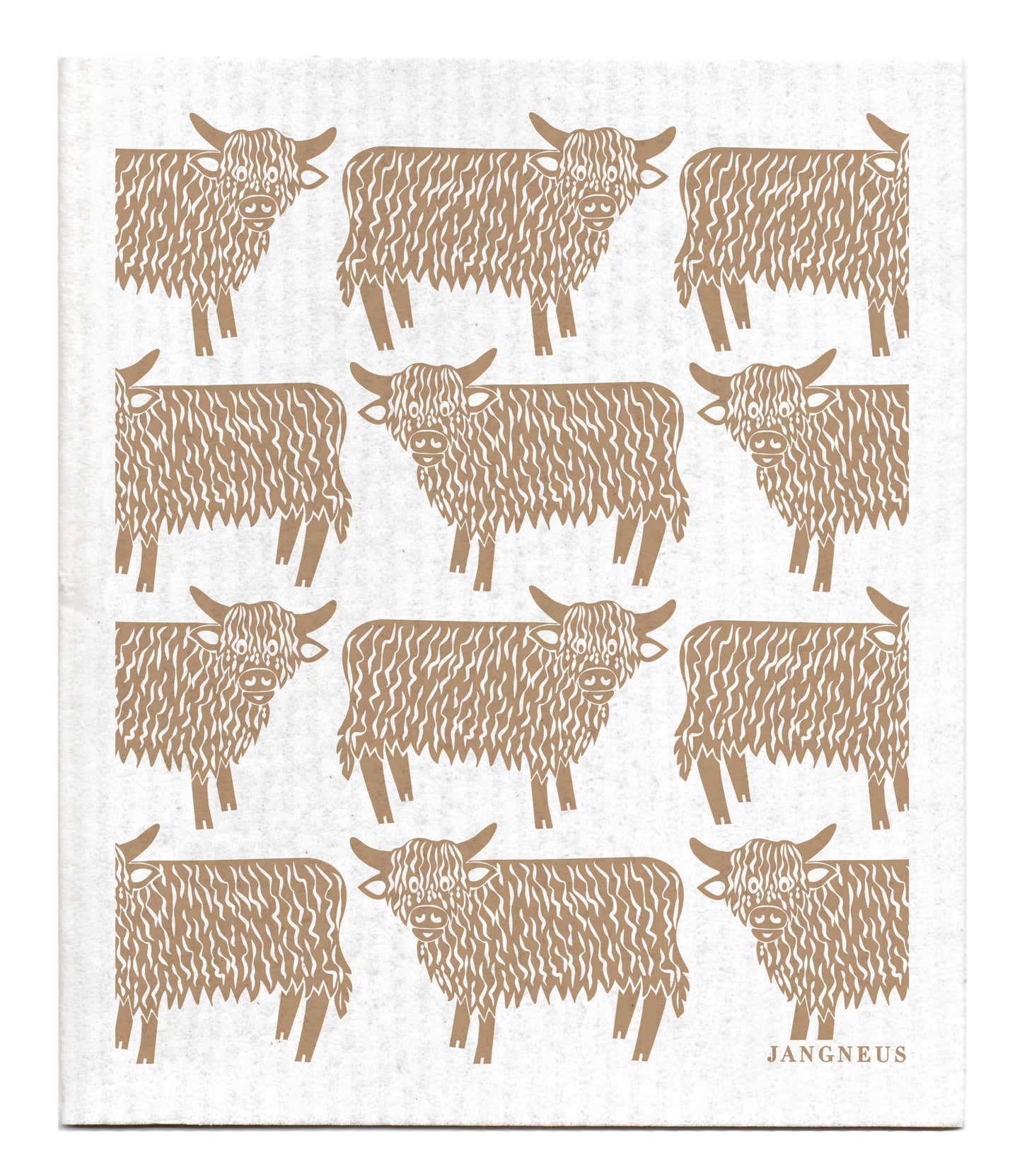 Highland Cow Dishcloth - Multiple Colours