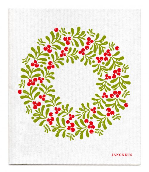 Christmas - Wreath Dishcloth