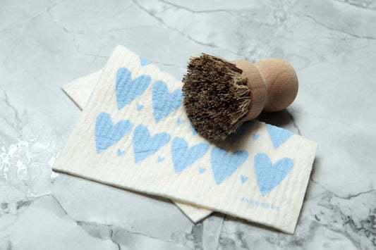 Mini Hearts Dishcloths - Multiple Colours