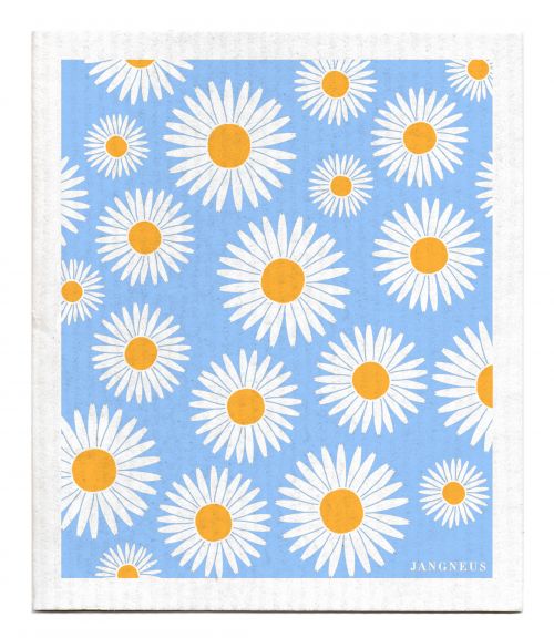 Daisy - Blue Dishcloth