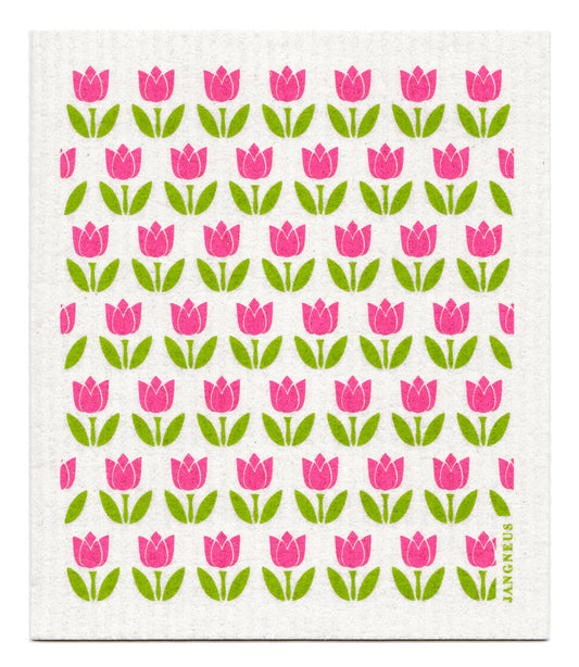 Small Tulips Dishcloth - Multiple Colours