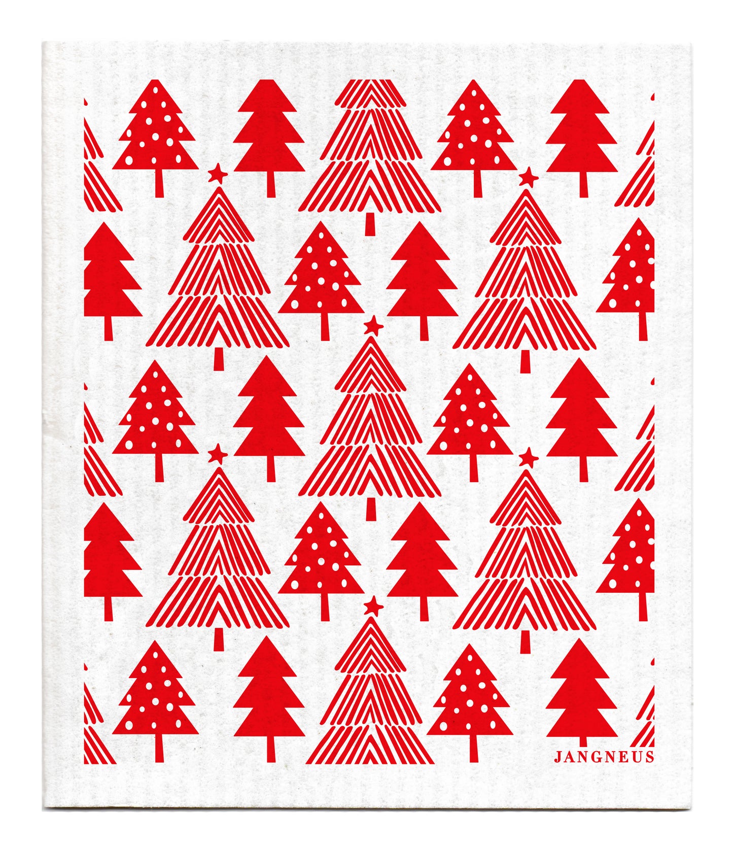 Christmas - Red Forest Dishcloth