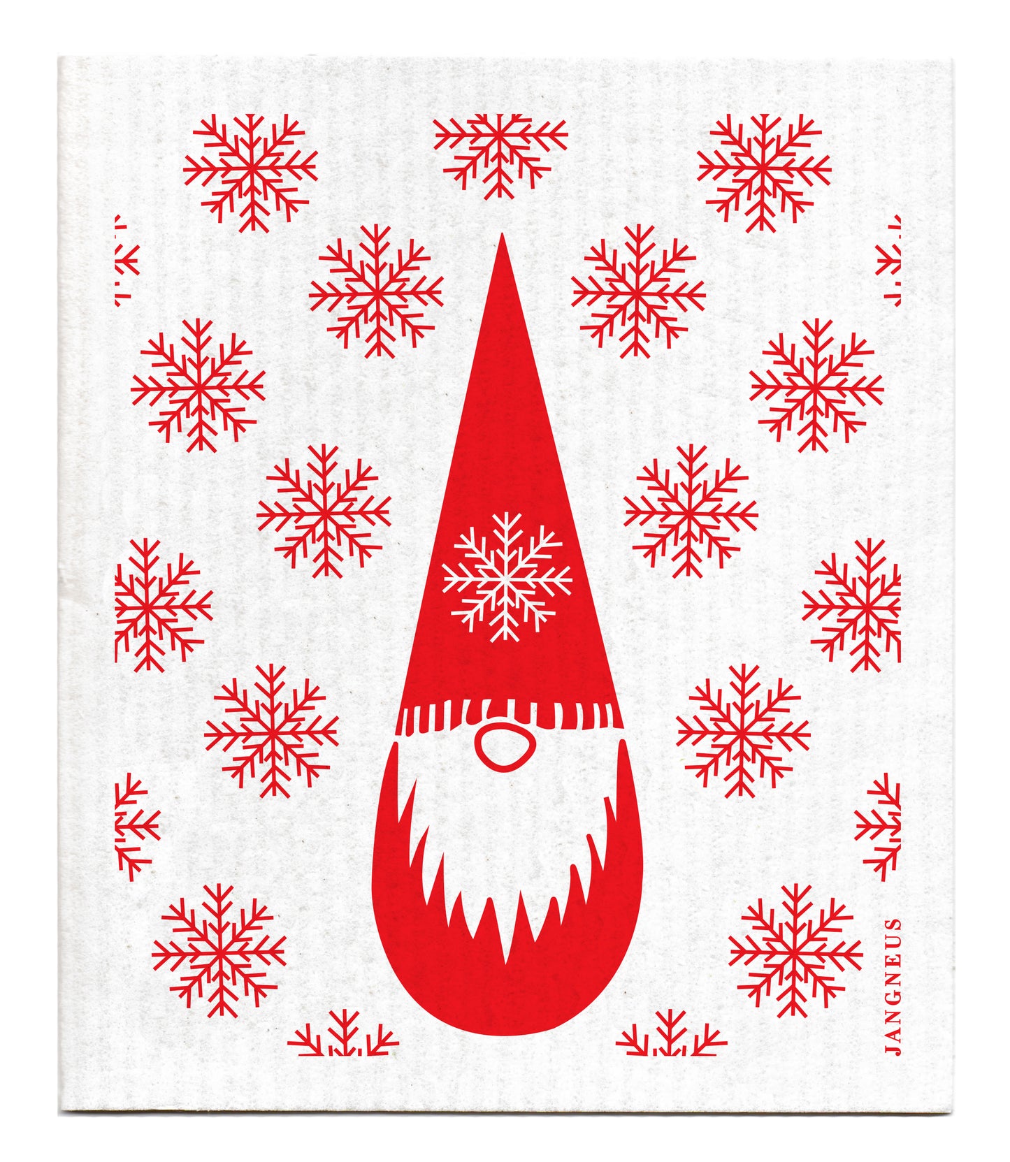 Christmas - Red Tomte Dishcloth
